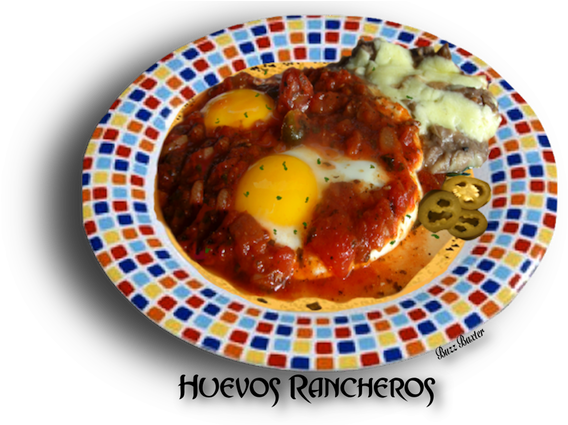 Mexican Huevos Rancheros - Carlisle 43025917 12 Durus Dinner Plate - Melamine, (576x424), Png Download