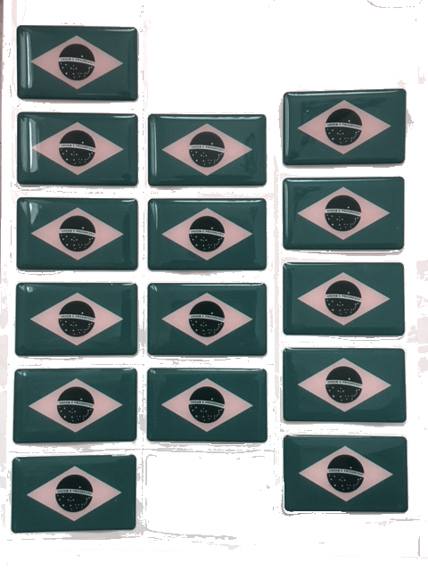 Brazilian Flag Resin Material - Flag Of Brazil (480x640), Png Download