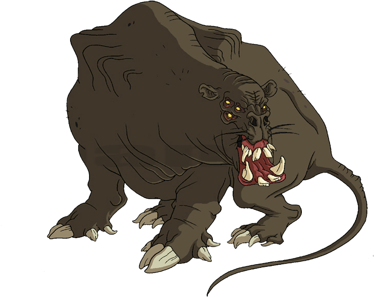 Png Freeuse Stock Giant Rat Type Godzilla - Giant Rats (780x591), Png Download