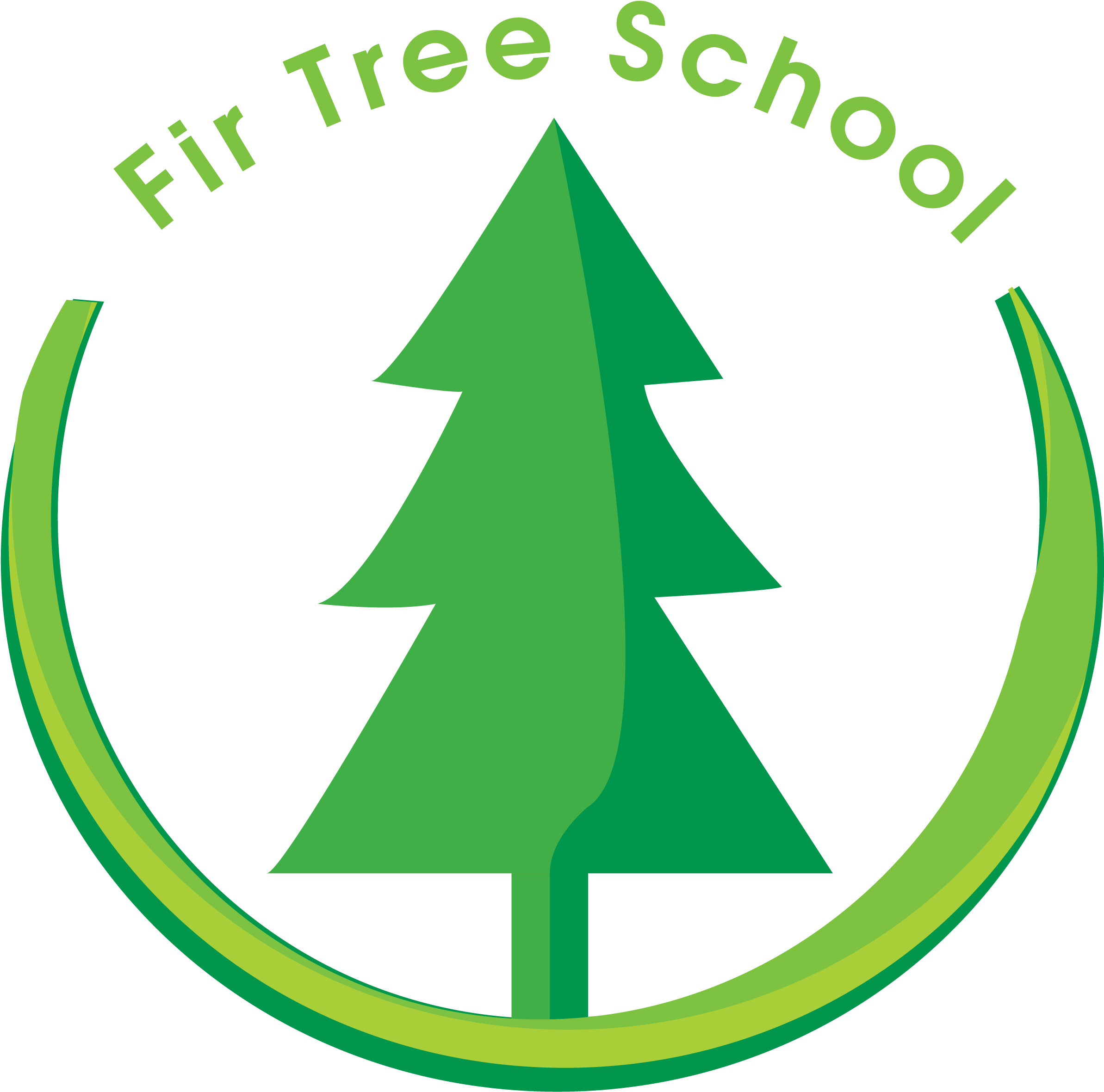 Leaf Clipart Fir Christmas Tree Line Fir Tree Png - Fir Tree (2386x2361), Png Download
