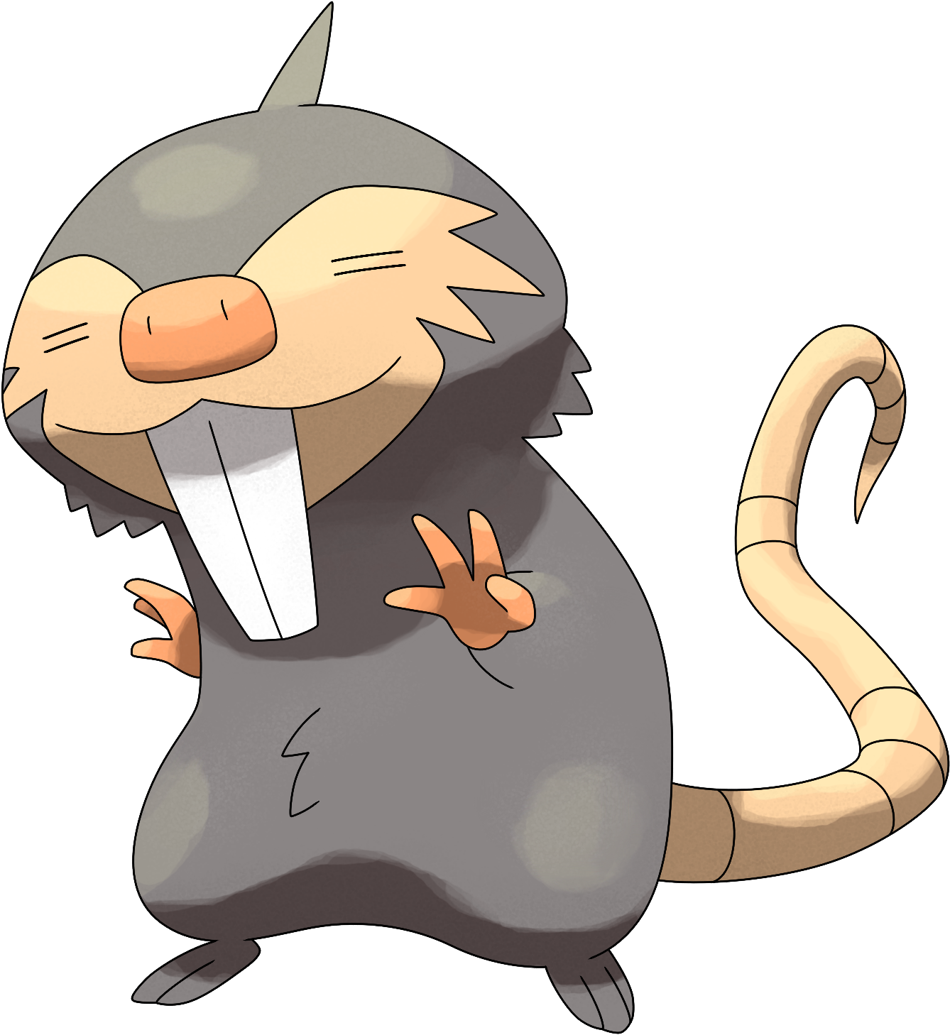 Rat Clipart Smiley - Fakemon Naked Mole Rat (1384x1500), Png Download