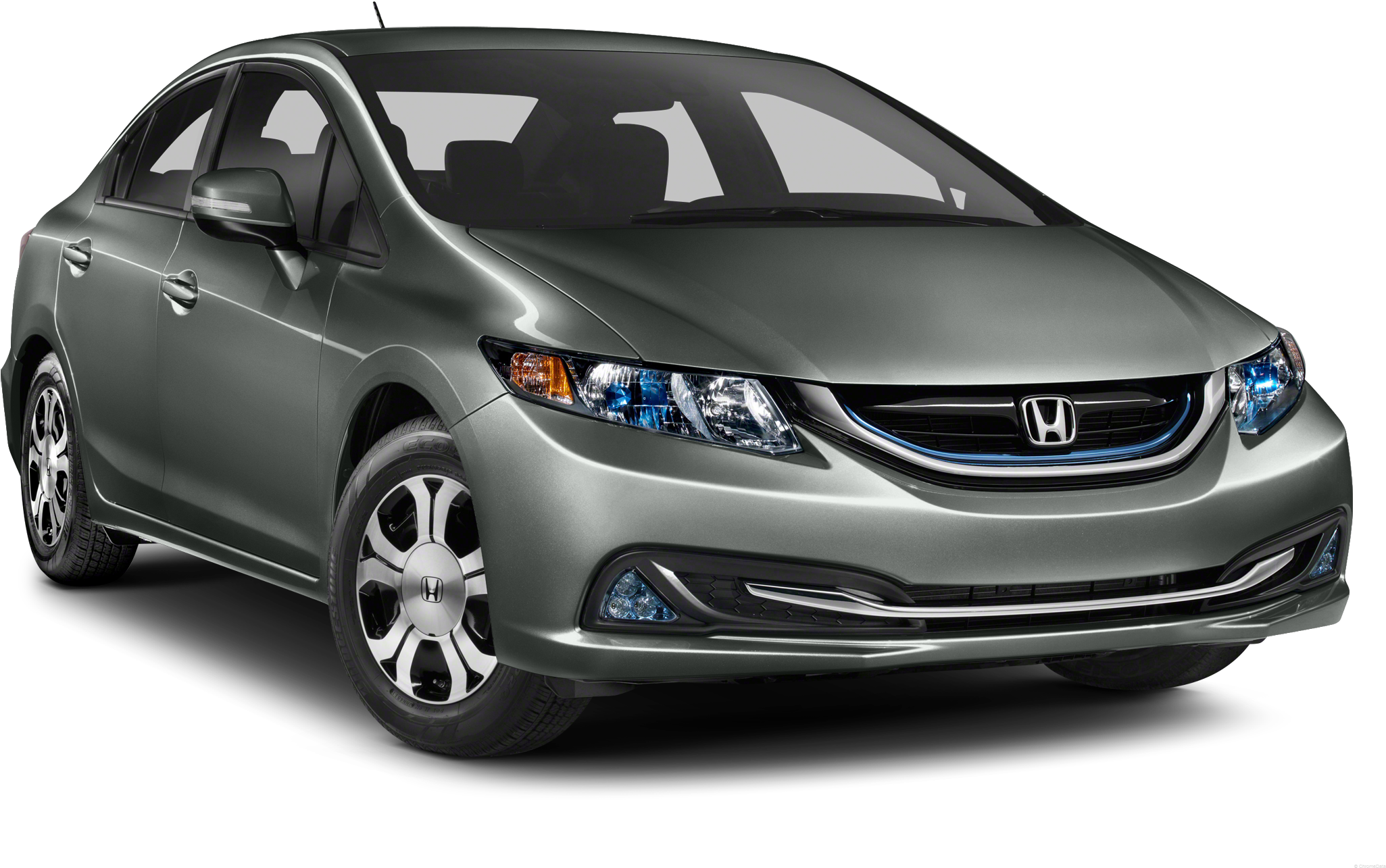 2013 Honda Civic Hybrid - Honda Civic Hybrid 2013 Black (2100x1386), Png Download