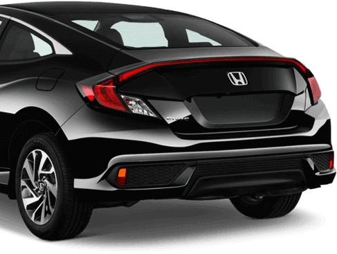 Accord - 2 Door 2017 Honda Civic Coupe (487x367), Png Download