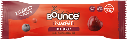 Red Berry Breakfast Bars - Bounce - Protein Energy Bites - 90g Sweet & Salty (575x445), Png Download