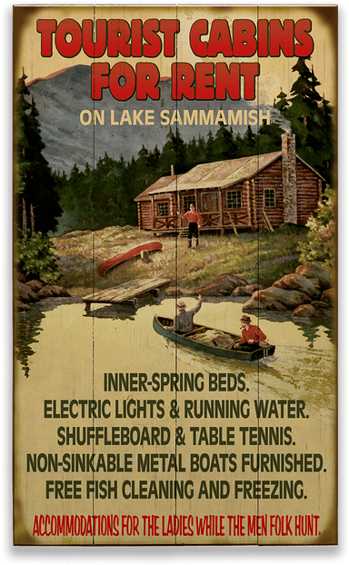 Tourist Cabins For Rent Old Wood Sign - Personalized Wood Lake Sign - Tourist Cabins For Rent (730x730), Png Download