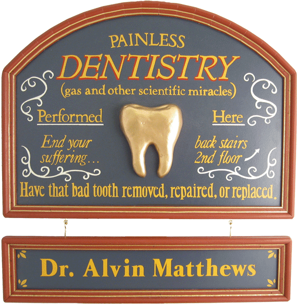 Painless Dentistry Sign - Painless Dentist Sign (600x600), Png Download