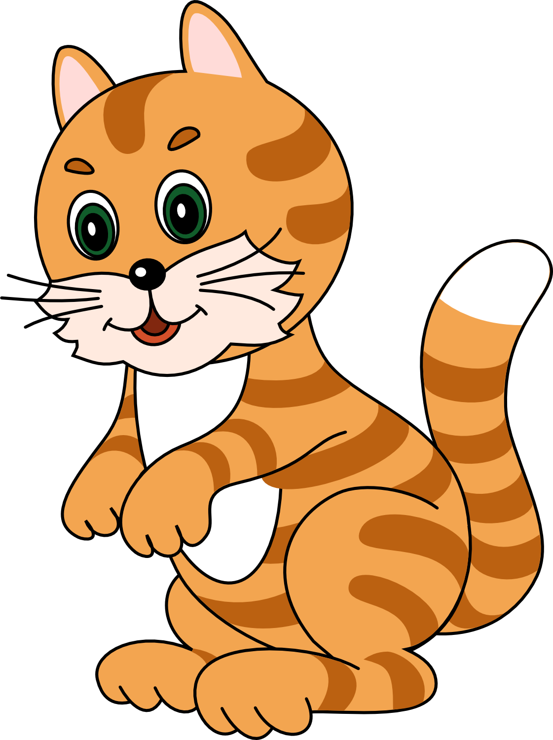 Feline Clipart Barn Cat - Dibujos De Animales Domesticos (1121x1500), Png Download