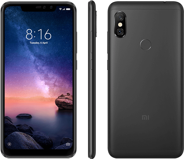 Azul - Xiaomi Redmi Note 6 Pro 4 64gb (639x533), Png Download