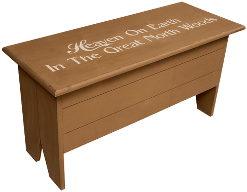 Shown In Old Toffee With Optional Lettering From A - Large Storage Bench (500x393), Png Download