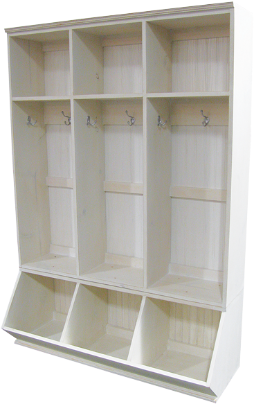 Shown In Old Cottage White - Locker (385x600), Png Download