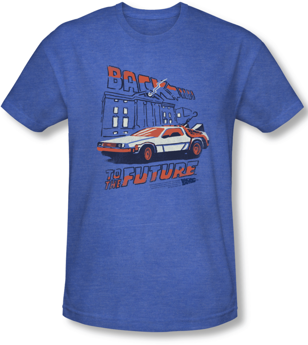 T-shirt-back-to-future-uni475bpt (1040x1235), Png Download