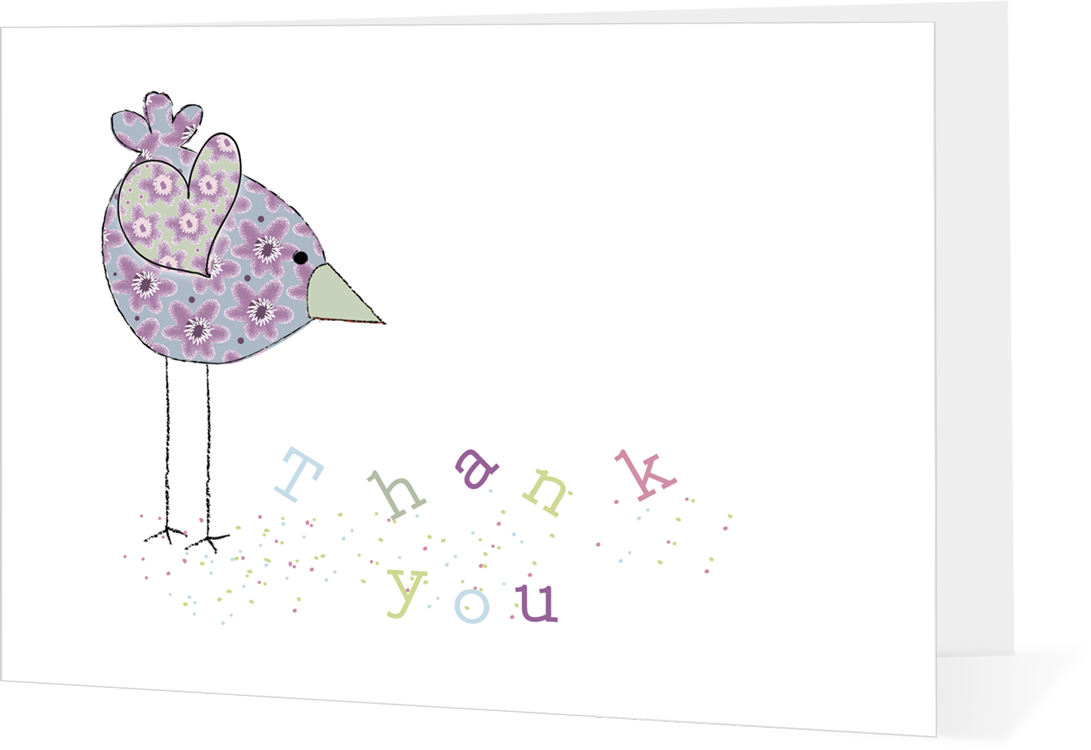 Little Bird Thank You - Portable Network Graphics (1091x750), Png Download