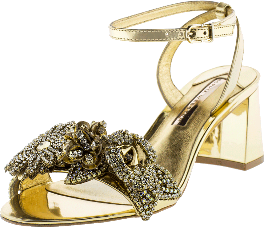 Sophia Webster Lilico Crystal Embellished Metallic - Sophia Webster: Lilico Crystal Sandal (960x1223), Png Download