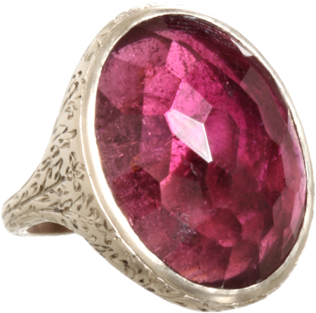 Anaconda Pink Tourmaline Life Tree Ring - Ring (450x750), Png Download