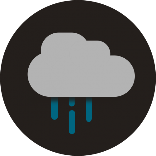 Rain,icon,flat,flat - Embankment Tube Station (500x500), Png Download