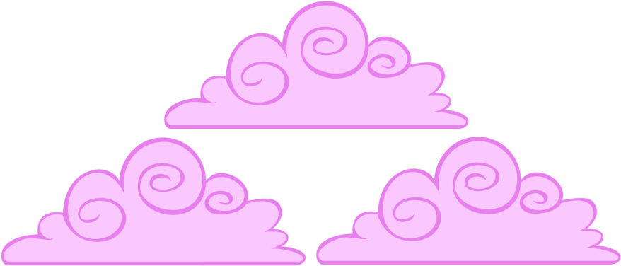 Cloud Clipart Cotton - Cotton Candy Clouds Clipart (900x397), Png Download