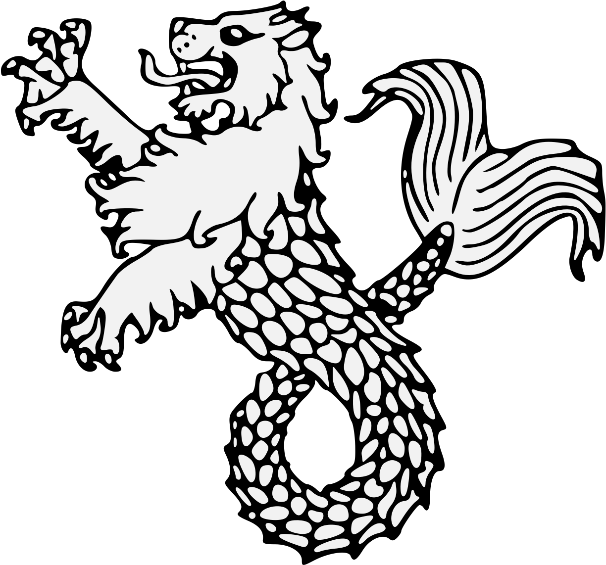 Details, Png - Sea Lion Vector Heraldic Illustration (1237x1145), Png Download