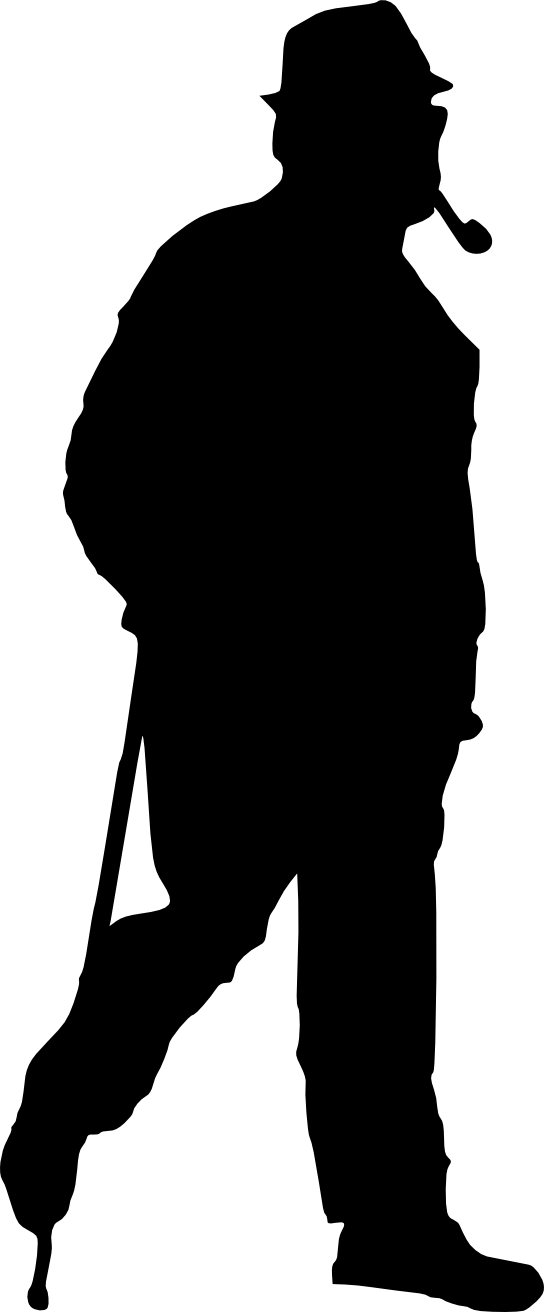 Free Download - Bigfoot Silhouette (544x1312), Png Download