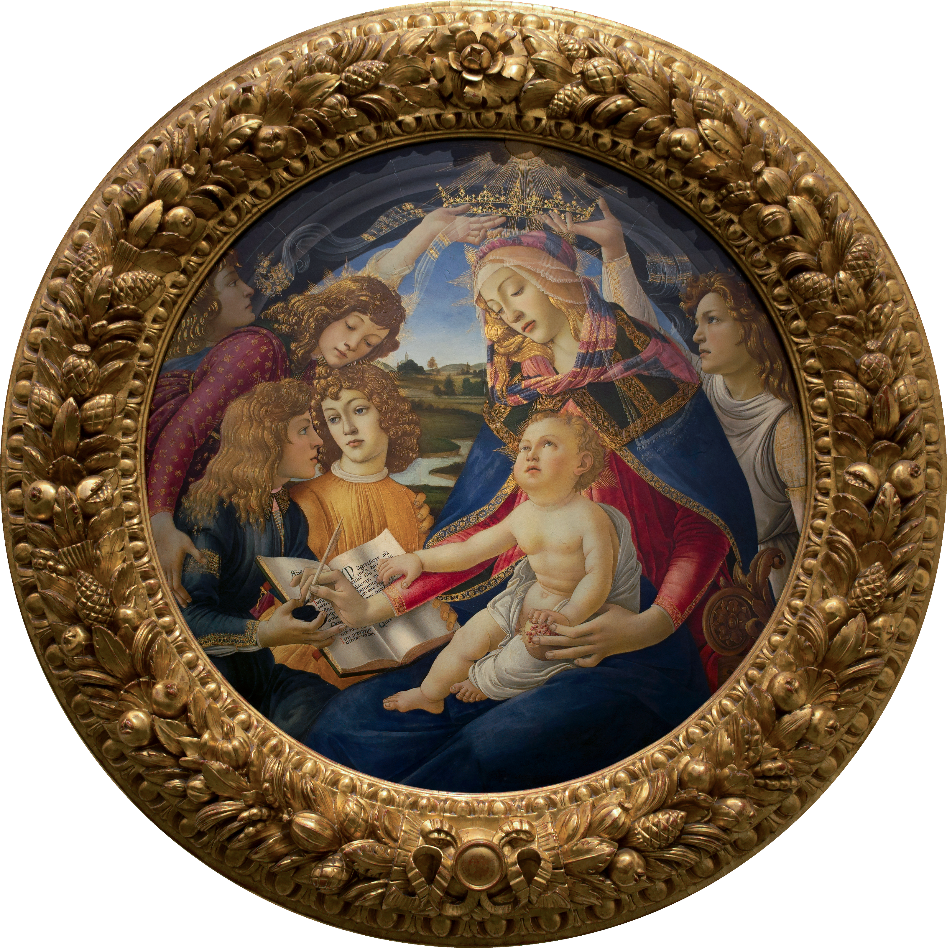 Madonna Of The Magnificat (3212x3216), Png Download