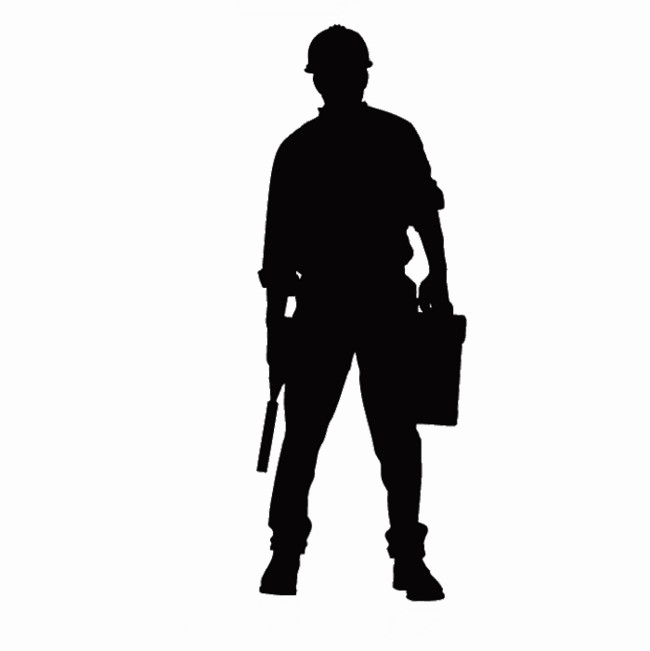 Men Silhouette Png Clipart - Men Silhouette Png (650x651), Png Download