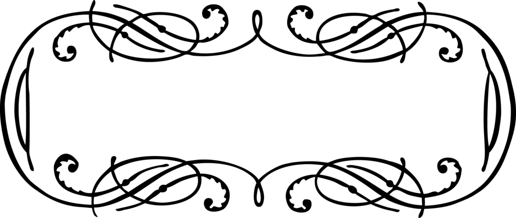 Vintage Frame Png Pic - Vintage Calligraphy Borders Png (1024x433), Png Download