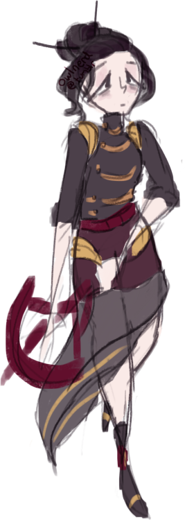 Decided To Doodle My Babe Octavia - Illustration (267x750), Png Download