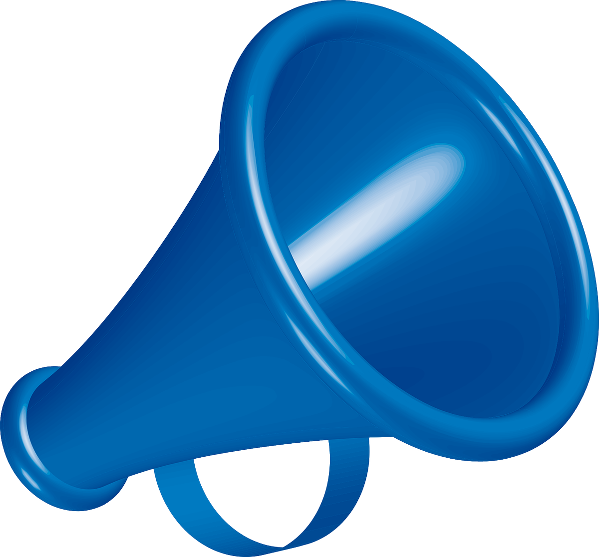Rockdalecitycouncil On Twitter - Megaphone Blue (1200x1116), Png Download