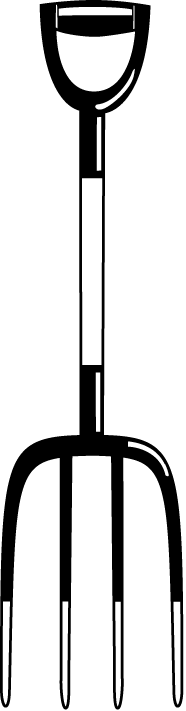 Pitchfork Clipart - Pitch Fork Clip Art (186x711), Png Download