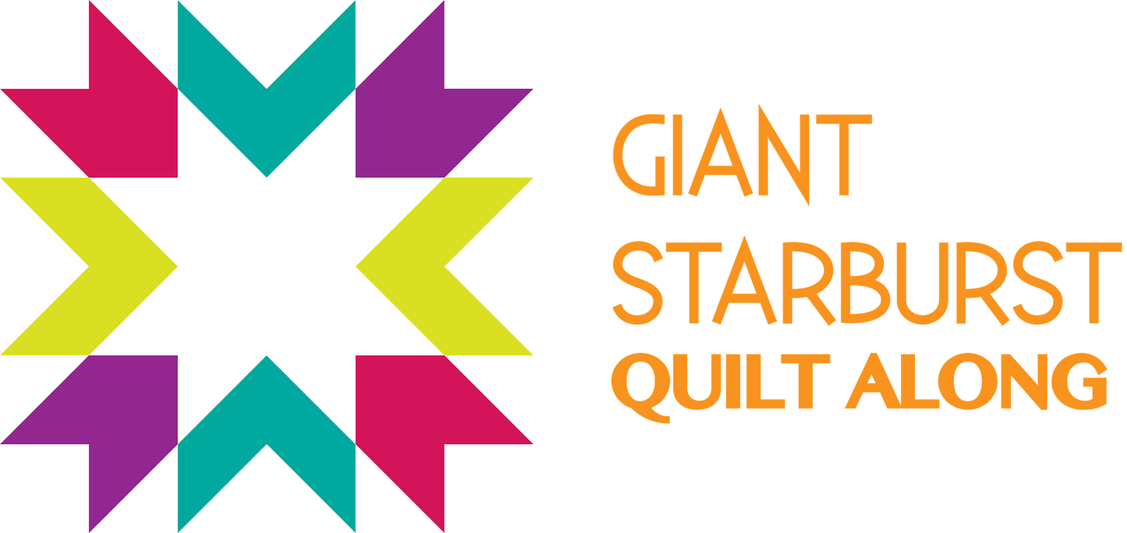 Giant Starburst Quilt Along - Textile (1600x757), Png Download