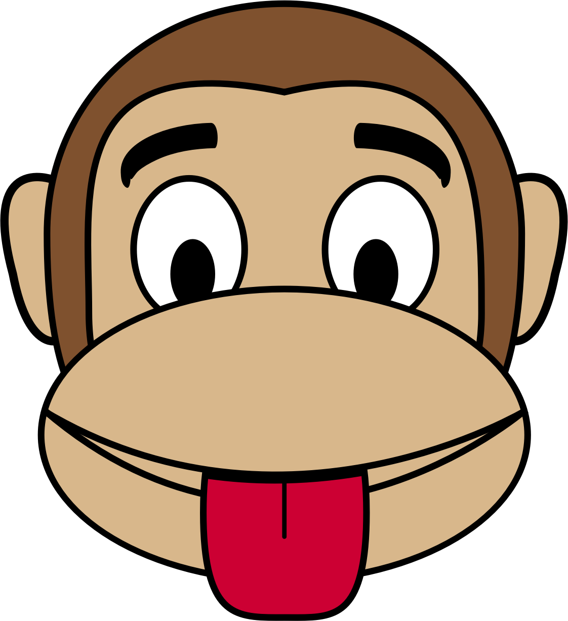 This Free Icons Png Design Of Monkey Emoji (1122x1227), Png Download