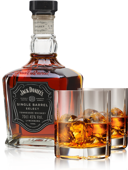 Jack Daniel's Single Barrel Bottle - Jack Daniel's Single Barrel Select Tennessee Whiskey (553x687), Png Download