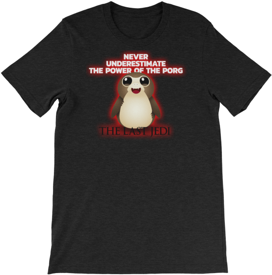 Never Underestimate The Power Of The Dark Porg - Hard Rock Cafe T Shirt (600x600), Png Download