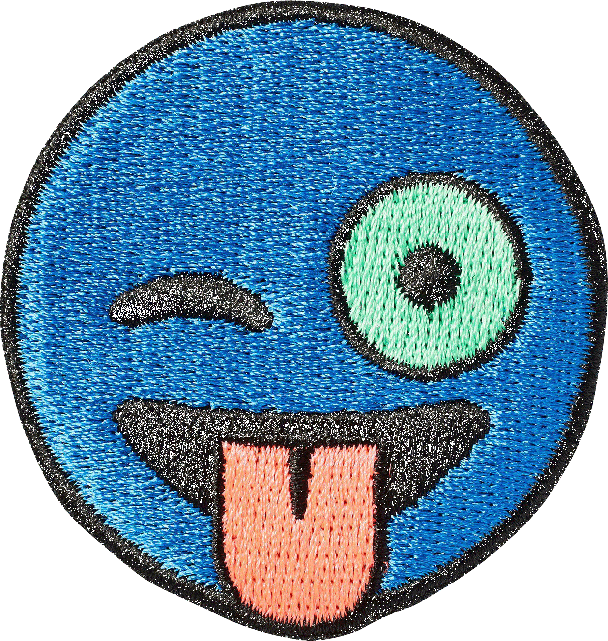Tongue Out Emoji Sticker Patch - Emoji (1237x1304), Png Download
