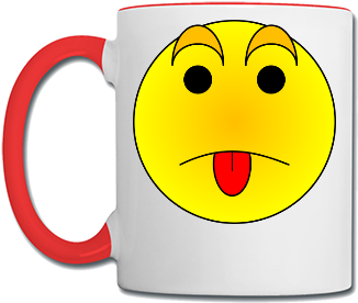 Tongue Out Emoji - Mug (400x500), Png Download