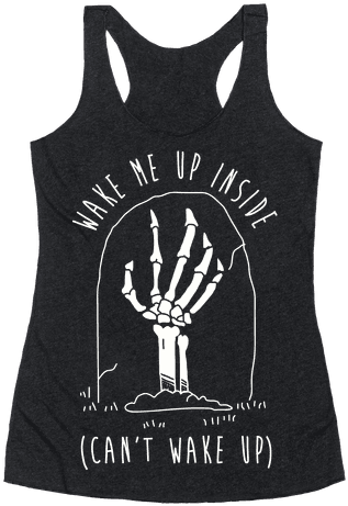 Wake Me Up Inside Racerback Tank Top - I M Trying My Best Cat (484x484), Png Download