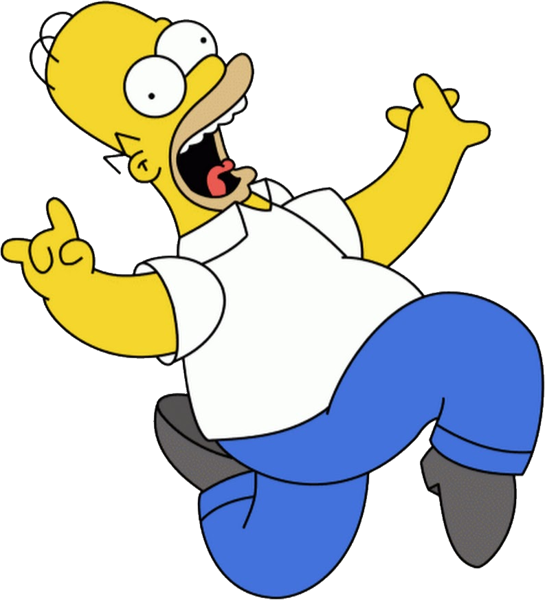 Homer Simpson Png - Homer Simpson Running Png (793x873), Png Download