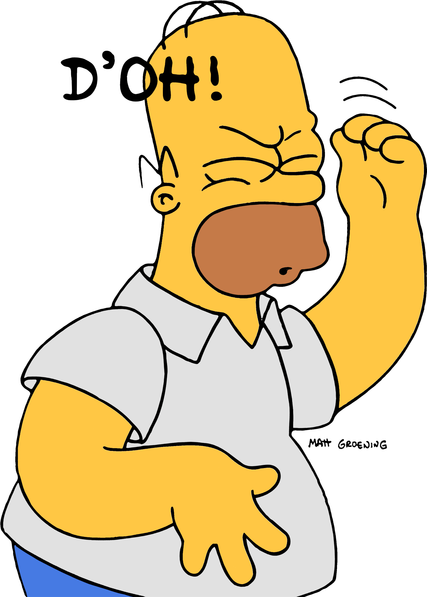 Homer Simpson - - Homer Simpson Doh (1440x1969), Png Download