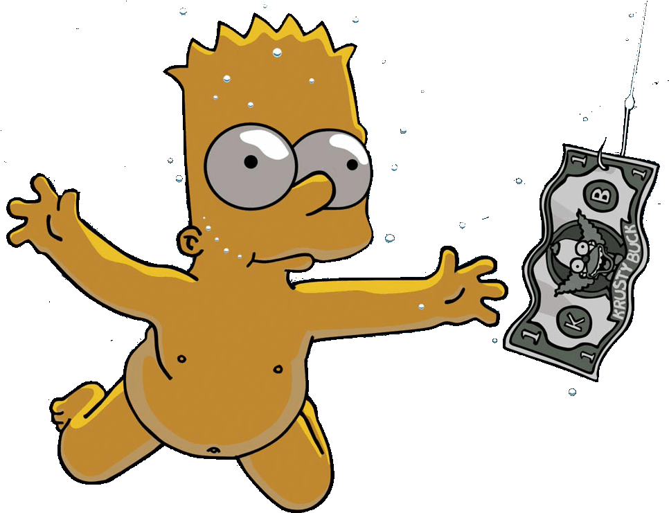 Bart Simpsons Bape Homer Homersimpson Money Bartsimpson - Simpsons Png (1024x768), Png Download