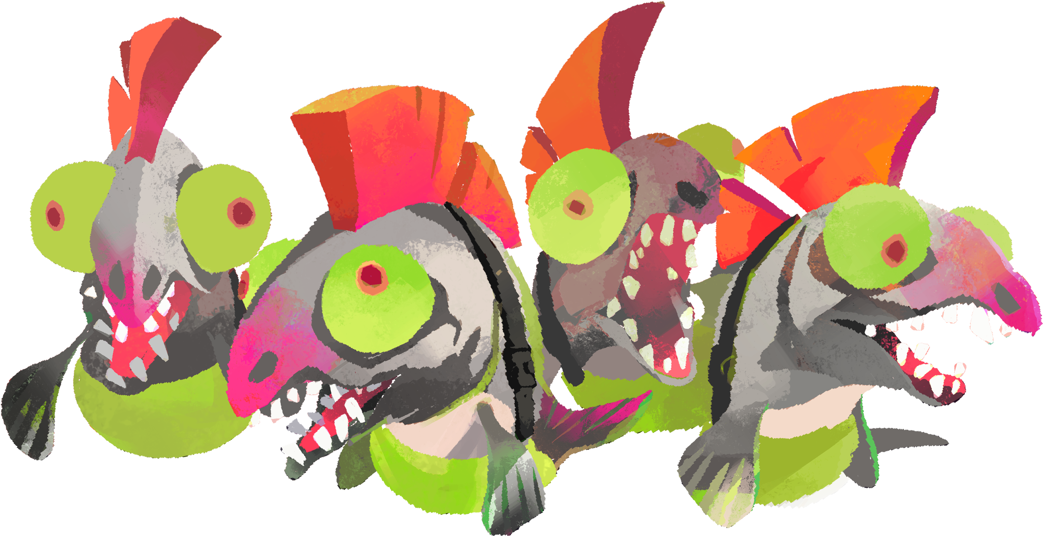 Nintendo - Salmon Run Splatoon 2 Png (4096x2106), Png Download