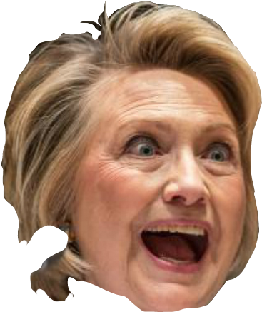 Hillary Clinton Head No Background (400x497), Png Download