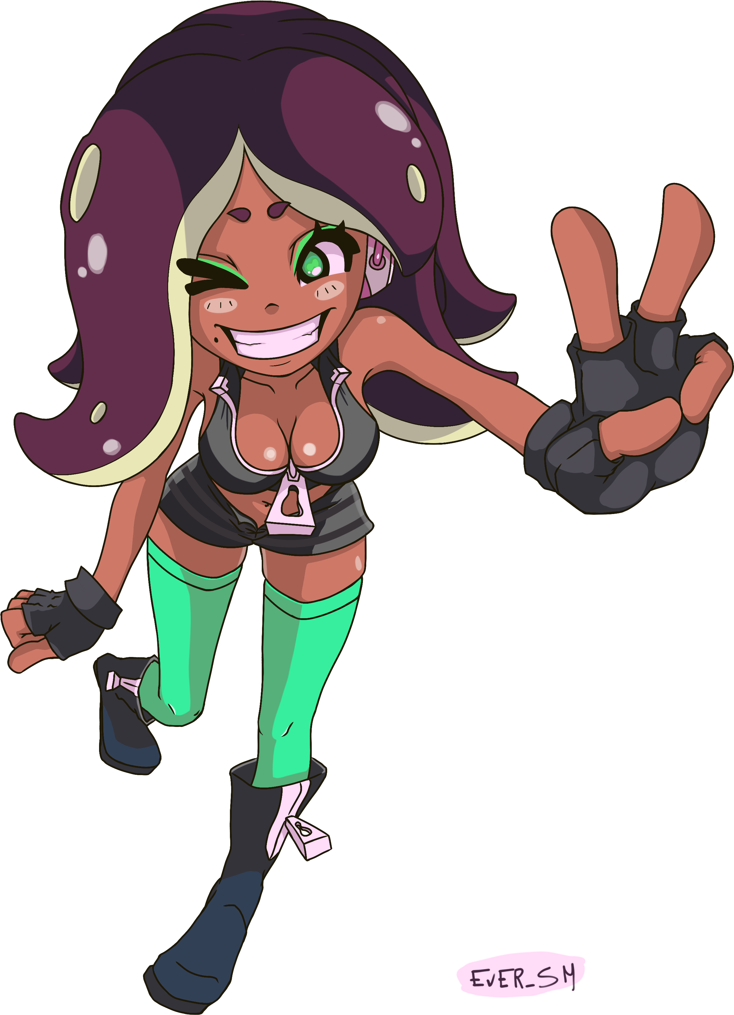Paintbrush Vector Splatoon 2 - Splatoon 2 Marina Ecchi (2480x3508), Png Download