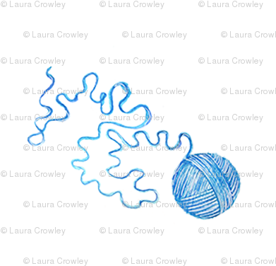 Blue Yarn Ball - Diagram (400x400), Png Download