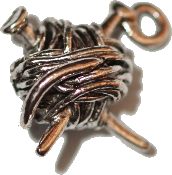 Ball Of Yarn - Silver (563x573), Png Download