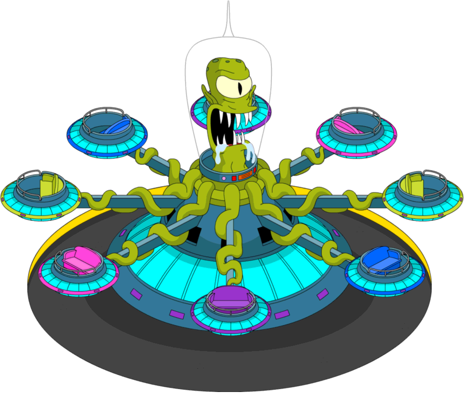 Stranger Things Clipart Simpsons - Kang And Kodos Twirl N Hurl (918x778), Png Download