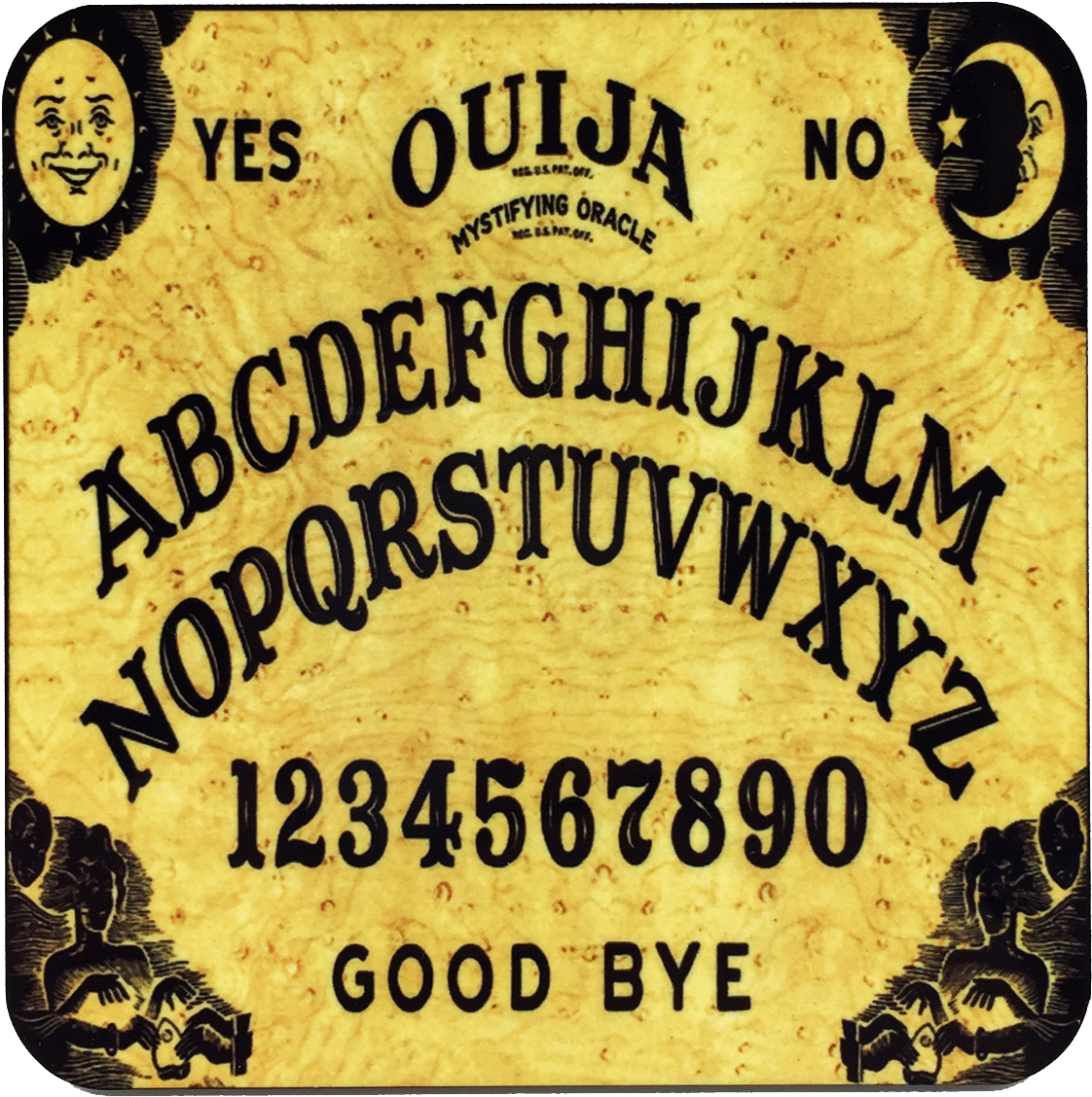 Ouija Board Drink Coaster - Ouija Board (1500x1500), Png Download