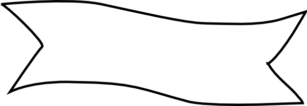 Ribbon Clipart Title - Ribbon Vector White Png (600x208), Png Download