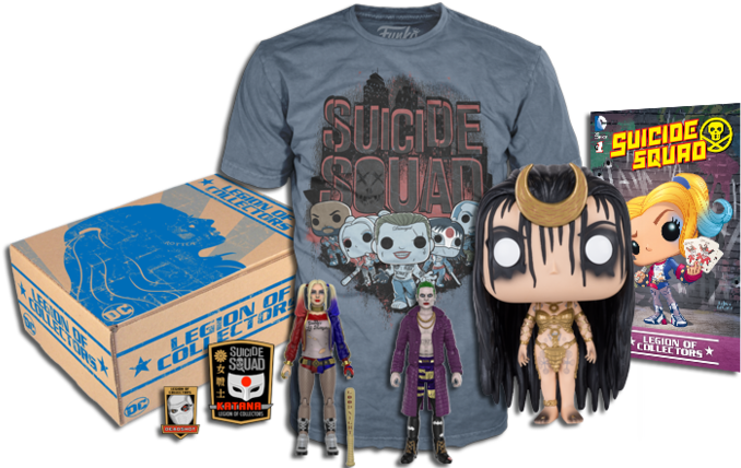 Dc Legion Of Collectors Suicide Squad Box (700x427), Png Download