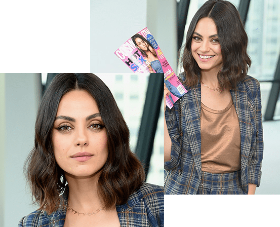 Mila Kunis Necklace In Cosmo Magazine - Mila Kunis Spy Who Dumped Me (553x448), Png Download