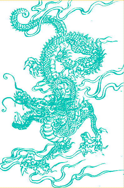 Chinese Green Dragon Dark - Chinese Dragon T Shirt (396x602), Png Download