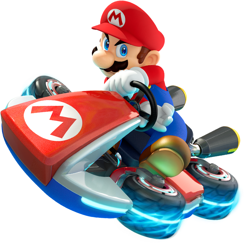 Mario Mario Kart 8 (854x849), Png Download